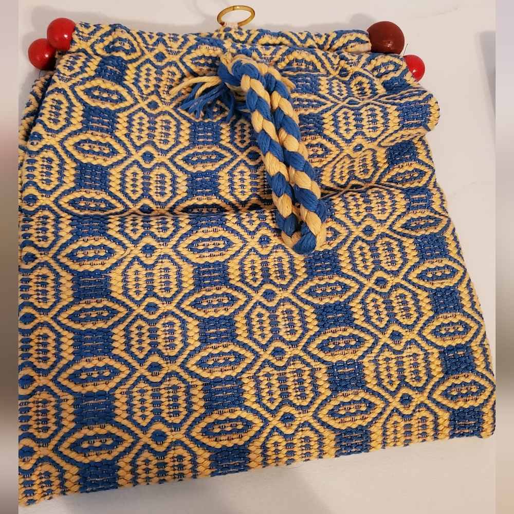 Vintage Handwoven Tapestry Purse/Tote Unique!
